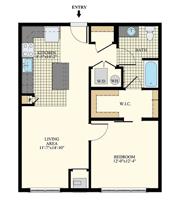 Station at Willow Grove One Bedroom Floor Plans