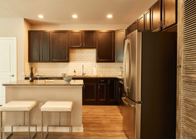 Spacious apartment kitchen at The Station at Willow Grove
